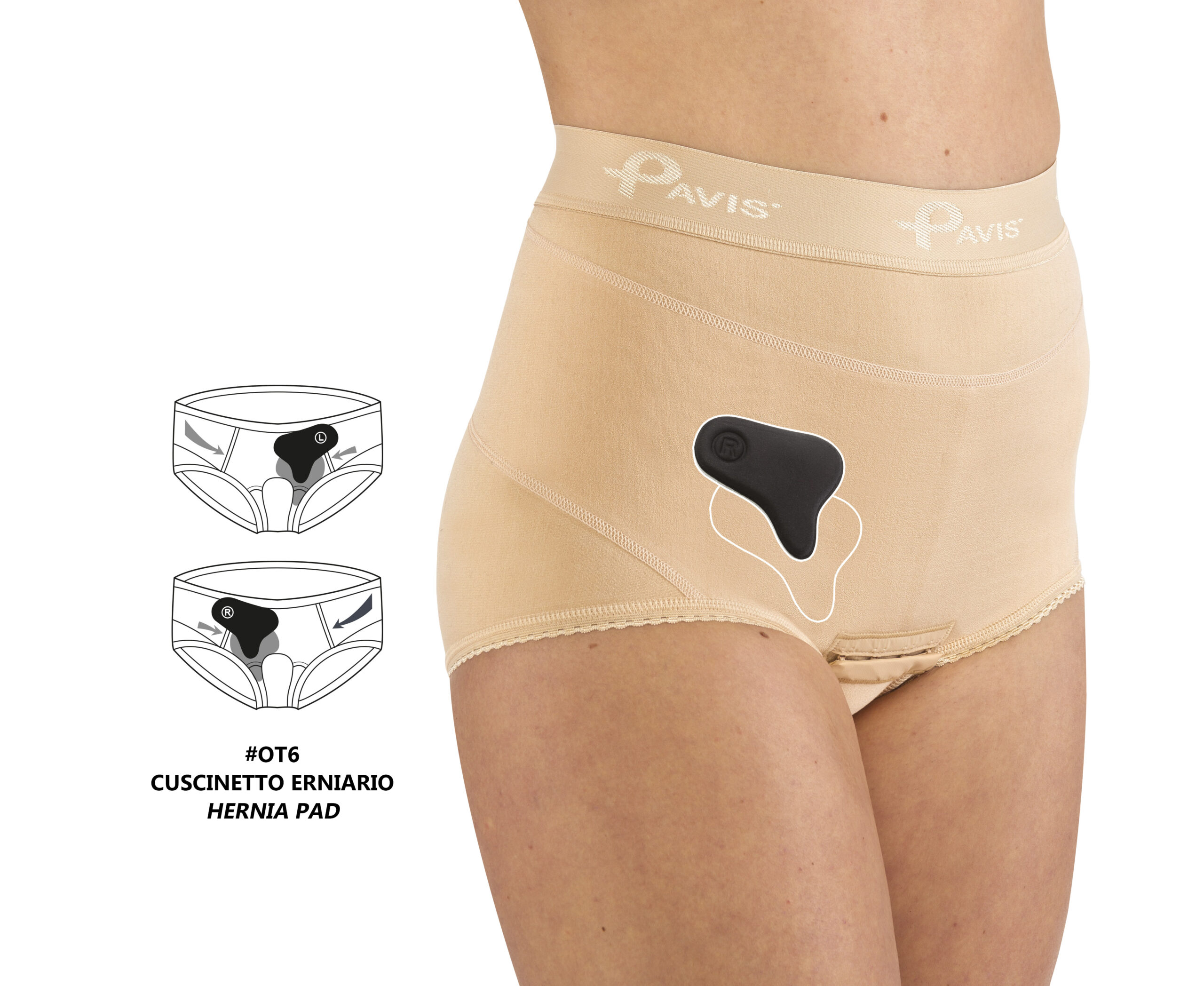 Slip Donna ERNIABLOCK per ernia con guaina contenitiva Pavis