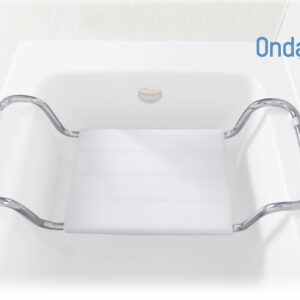 Sedile per vasca da bagno in acciaio cromato - Serie Onda