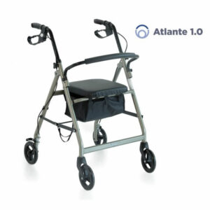 Rollator deambulatore pieghevole in alluminio verniciato – 4 ruote – Atlante 1.0 Moretti