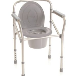 Rialzo stabilizzante per WC in alluminio anodizzato, 4 funzioni in 1, pieghevole – Serie Onda